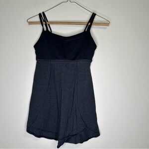 Ivivva Girls Black and Gray Dance Om Tank Size‎ 12